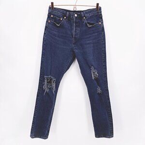 Levi's Premium 501 Button Fly Skinny Jeans